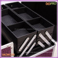 Purple Crocodile PVC Surface Aluminum Beauty Case (SACMC055)